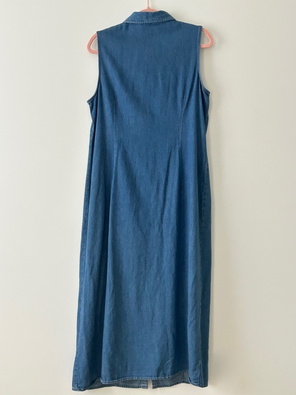 Cherokee 100% Cotton Denim Button Up Maxi Dress - Picture 6 of 13
